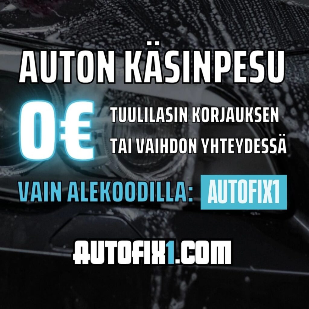 Auton käsinpesu tarjous